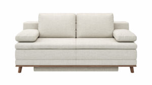 Sofa Lakeville2 - 2-Sitzer inkl. Schlaffunktion mit Bettkasten, Stoff, Natur