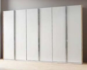 Drehtürenschrank 6-türig Flair-S - B. ca. 315 cm, Lack weiss