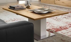 Couchtisch Finale - Lack weiss, Asteiche