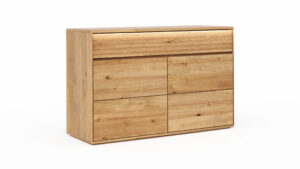 Sideboard Hillsboro - inkl. Beleuchtung, Wildeiche natur, geölt