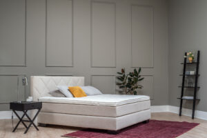 Boxspringbett Taja - Liegefläche ca. 180 x 200 cm, Stoff, Beige