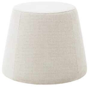Hocker, LBH ca. 53x53x42 cm, Stoff, Creme