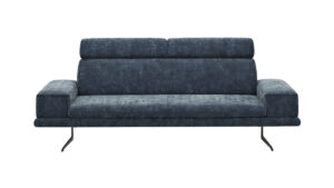 Sofa Hubertus - 2,5-Sitzer, Stoff, Blau