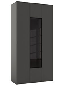 Vitrine Medio - Melamin, Schiefergrau