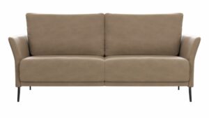 Sofa Rosario - 3-Sitzer, Leder, Rauchbraun