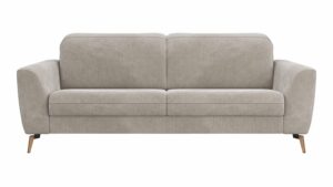 Sofa Tulsa KV - 3-Sitzer, inkl. Kopfteilverstellung, Stoff, Graubeige