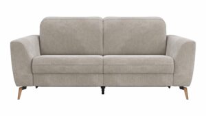 Sofa Tulsa KV - 2,5-Sitzer, inkl. Relaxfunktion und Kopfteilverstellung (motorisch), Stoff, Graubeige