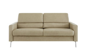 Sofa Valera - 2,5-Sitzer, Leder, Taupe