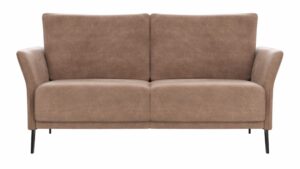 Sofa Rosario - 2-Sitzer, Stoff, Cognac
