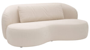 Chaiselongue Karasu - Stoff, Creme