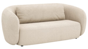Sofa Karasu - 3-Sitzer, Stoff, Natur