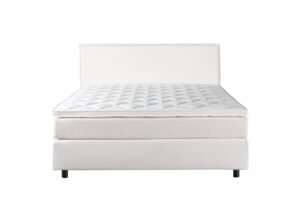 Boxspringbett Premium Line Board - Liegefläche ca. 180x200 cm, Stoff, Weiß