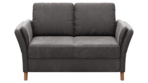 Sofa Vayra - 2-Sitzer, Stoff, Anthrazit