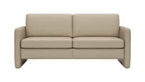 Sofa Arima N - 2,5-Sitzer, Leder, Champagner