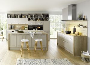 Inselküche 56.180 GL 4 519,  Sandgrau samtmatt