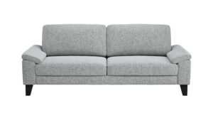Sofa Oviedo - 3-Sitzer, Stoff, Hellgrau