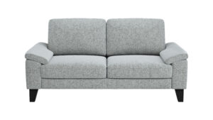 Sofa Oviedo - 2-Sitzer, keine Funktionen, Flachgewebe, Hellgrau