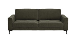 Sofa Oviedo - 3-Sitzer, Stoff, Braungrün