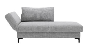 Schlafsofa Verano - Ausrichtung links inkl. Schlaffunktion und Bettkasten, Stoff, Hellgrau