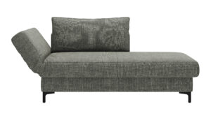 Schlafsofa Verano - Ausrichtung links inkl. Schlaffunktion und Bettkasten, Stoff, Grün
