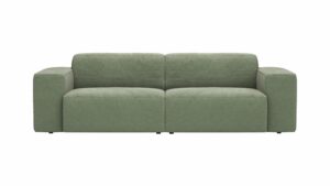 Sofa Elementos - 3-Sitzer XL, Stoff, Olivgrün