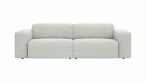 Sofa Elementos - 3-Sitzer XL, Stoff, Hellgrau