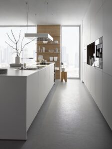 Inselküche 53.190 CO 13 519, Kristallweiß matt Antifingerprint