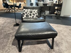 Sessel mit Hocker Caloveto, 637-029 + 637-032